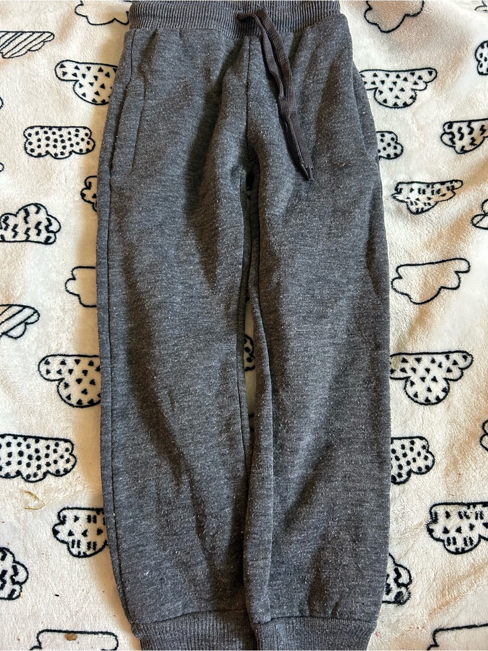 Kids Gray Cozy Drawstring Sweatpants